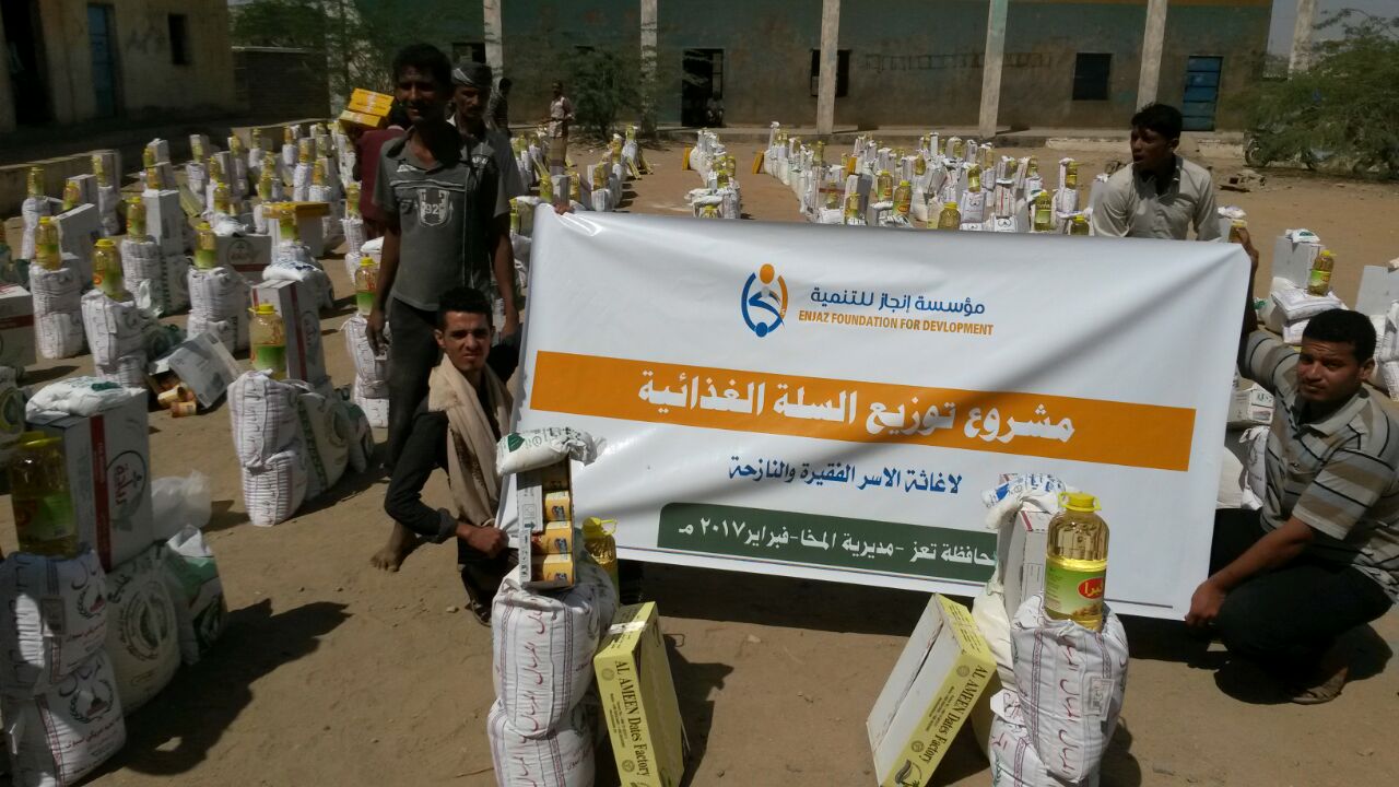 Distribution of food baskets project